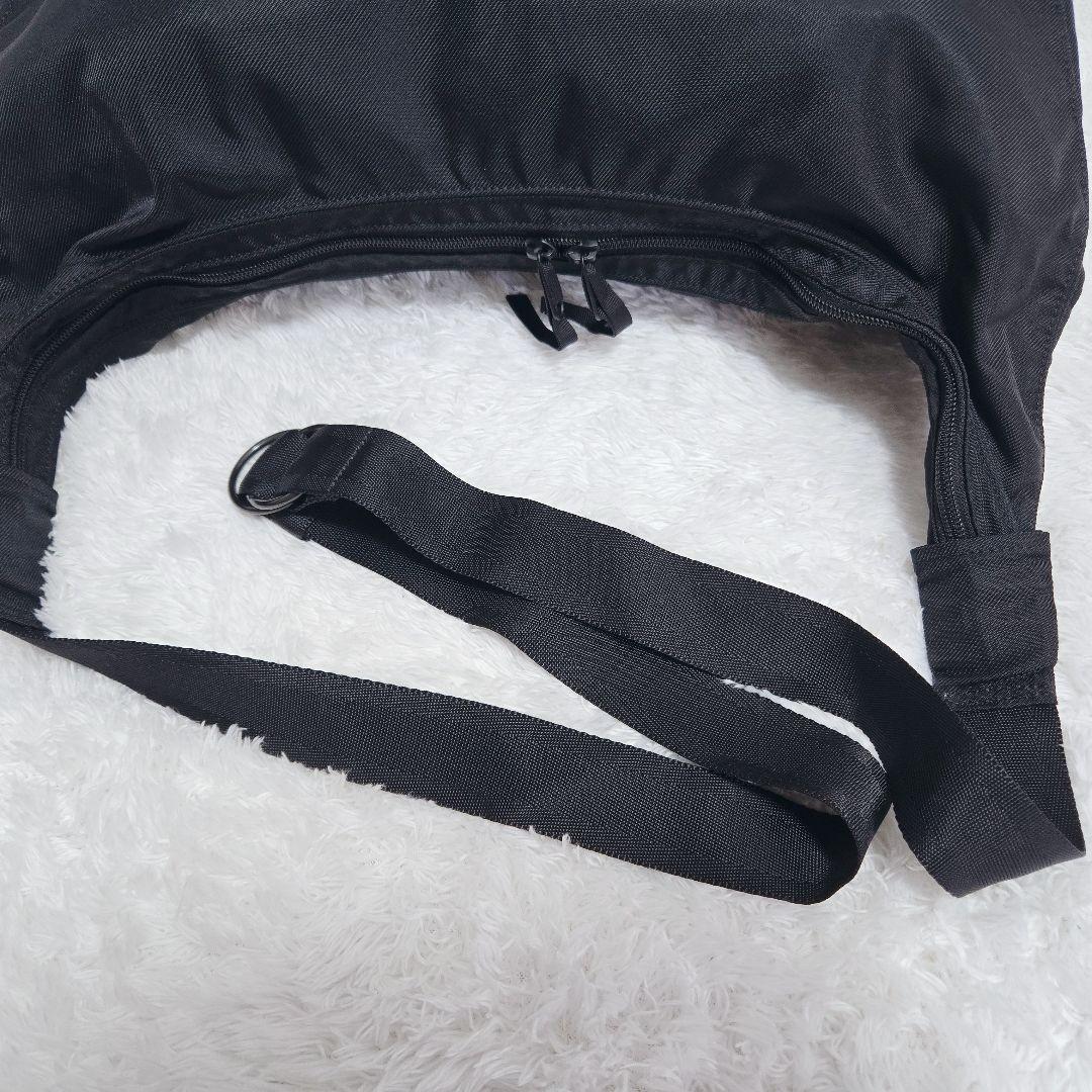 PORTER ポーター ハーフムーン ナイロン ショルダーバッグ 黒