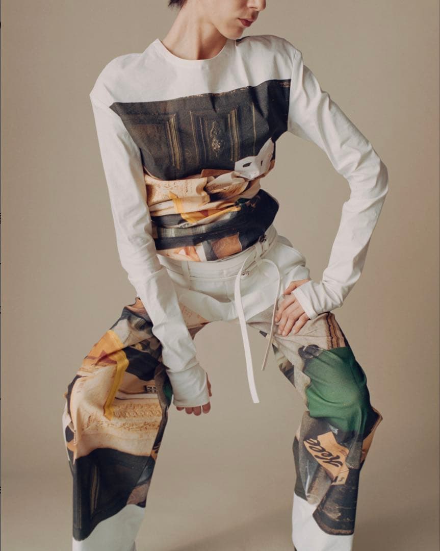 ISSEY MIYAKE ランウェイ着用 ベルト 白