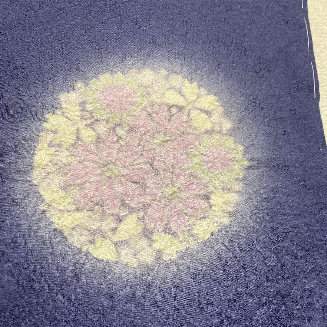 絞り　相良刺繍　付け下げ　しつけ糸付き　未使用美品　正絹　花柄　金糸　袷