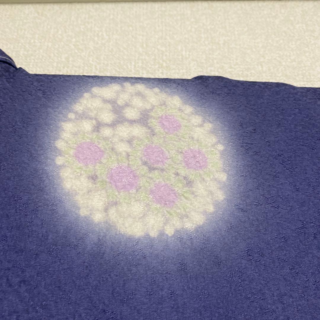 絞り　相良刺繍　付け下げ　しつけ糸付き　未使用美品　正絹　花柄　金糸　袷