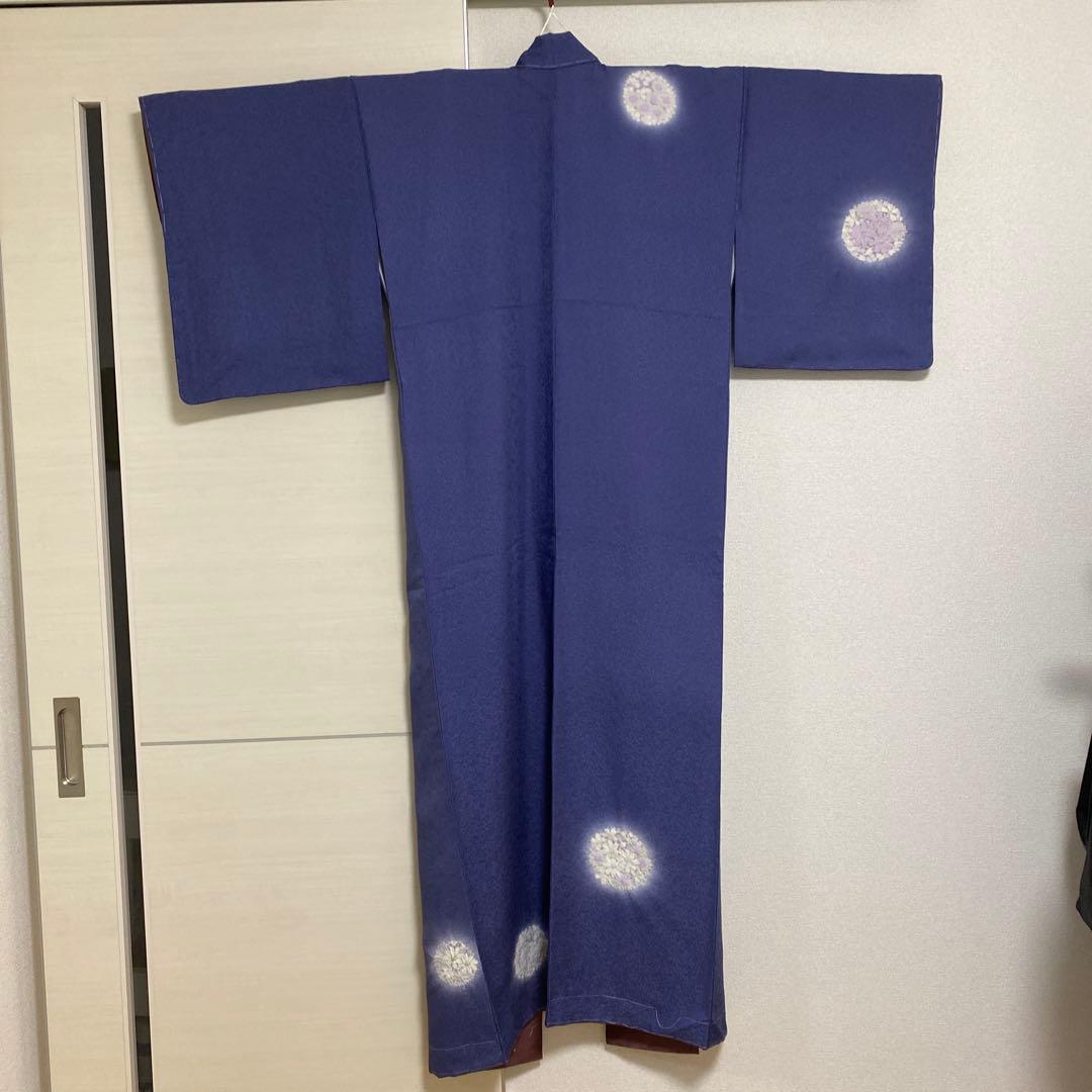 絞り　相良刺繍　付け下げ　しつけ糸付き　未使用美品　正絹　花柄　金糸　袷