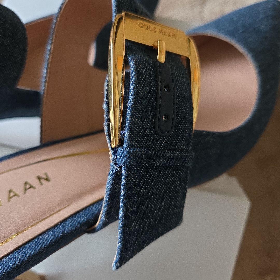 COLE HAAN デニム ポインテッドトゥミュール 6 1/2b
