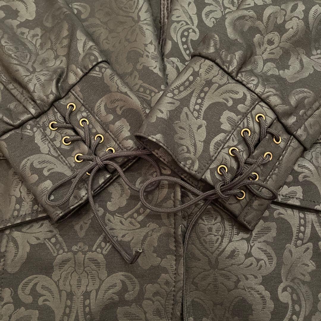 ローゼンカバリエ　オッズオンジャパン　ジャケット　総柄　金ボタン　レースアップ