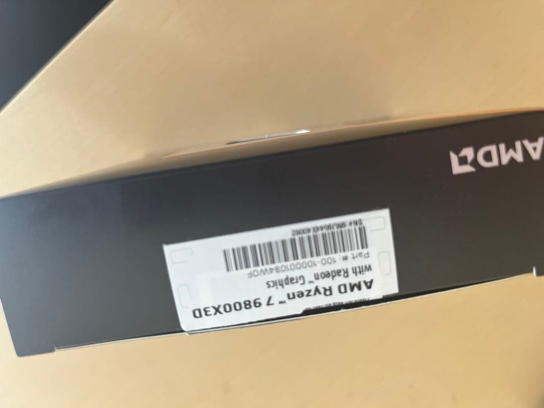 AMD Ryzen 7 9800X3D 9000シリーズ CPU