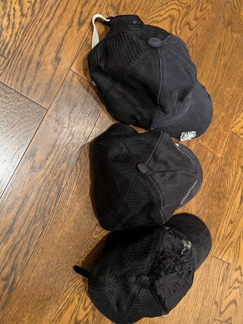 レ*オ様 roarとYOBOSSブラックキャップ 3点セット 刺繍付き