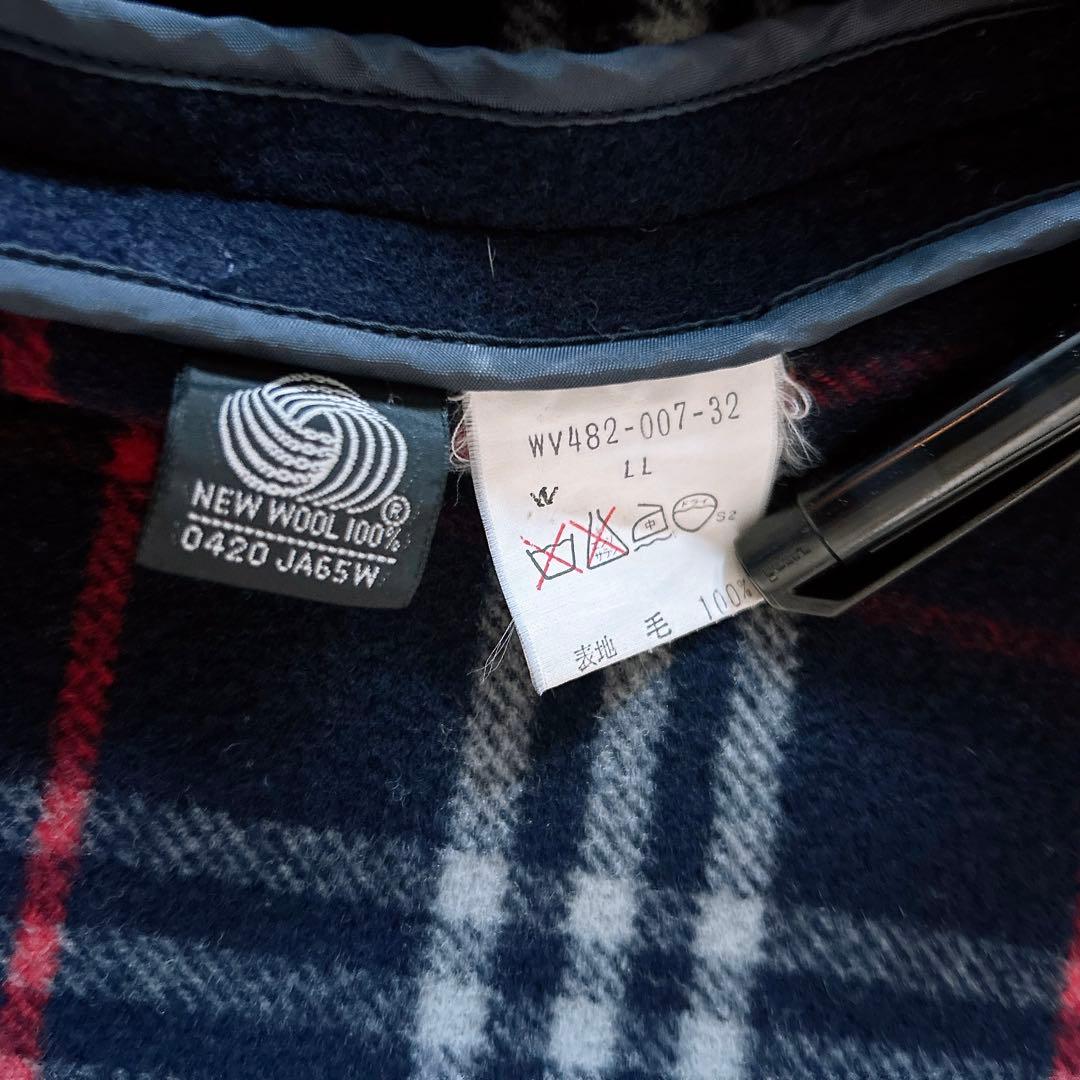 Burberrys ダッフルコート ノバチェック LL ヴィンテージ ウール