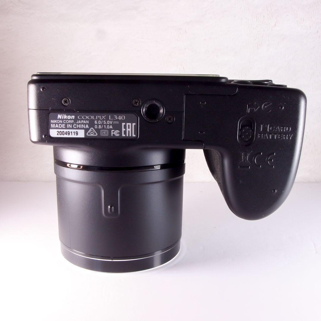 極上完動美品 Nikon ニコン COOLPIX L340 専用ストラップ 説明