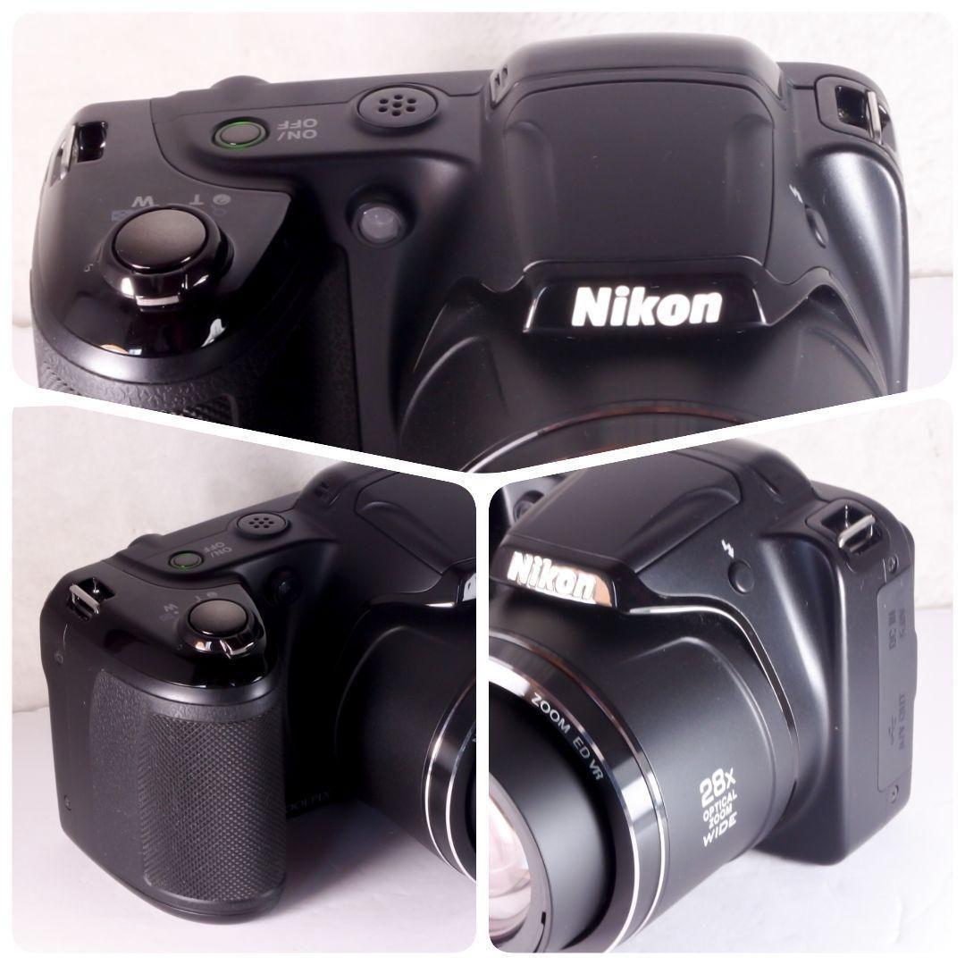 極上完動美品 Nikon ニコン COOLPIX L340 専用ストラップ 説明