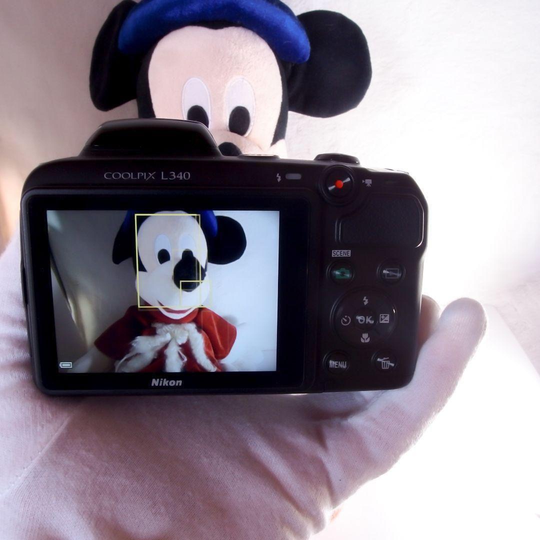 極上完動美品 Nikon ニコン COOLPIX L340 専用ストラップ 説明