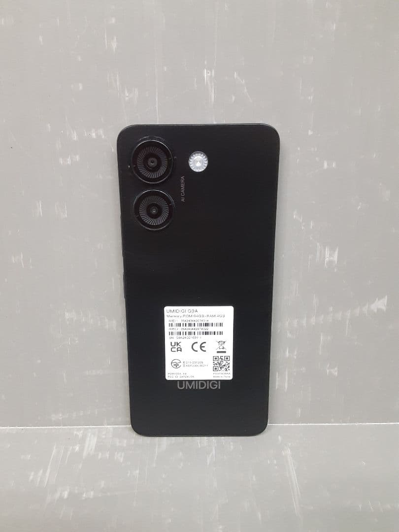 UMIDIGI G9A 4/64GB SIMフリースマホ ブラック