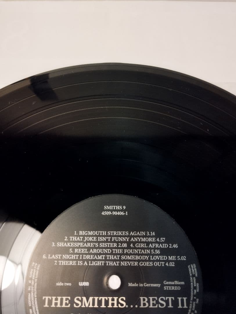 THE SMITHS BEST II UK盤アナログレコード 極上品