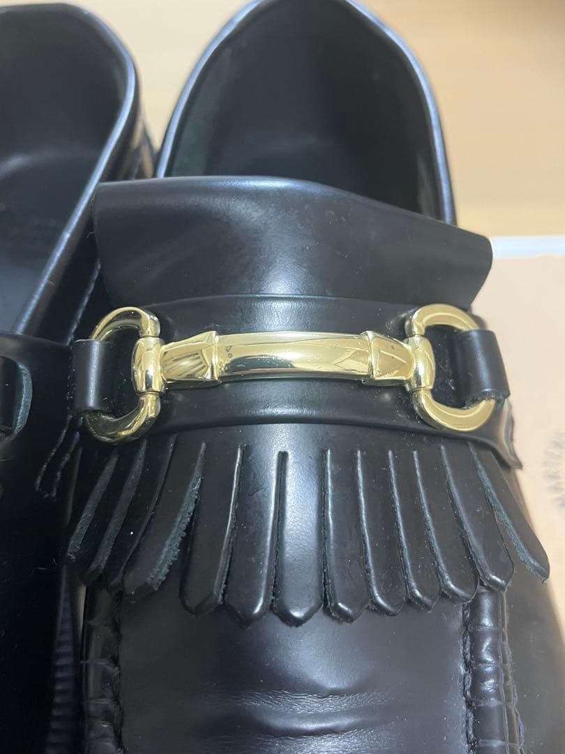 Dr. Martens ドクターマーチン ブラックフリンジローファー