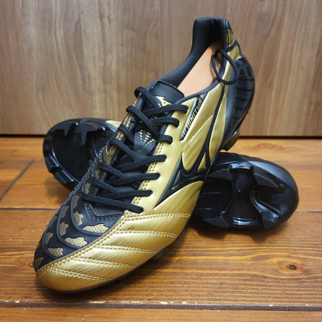 【ほぼ新品】ミズノ ウェーブ イグニタス 3 SL ゴールド×ブラック 26cm