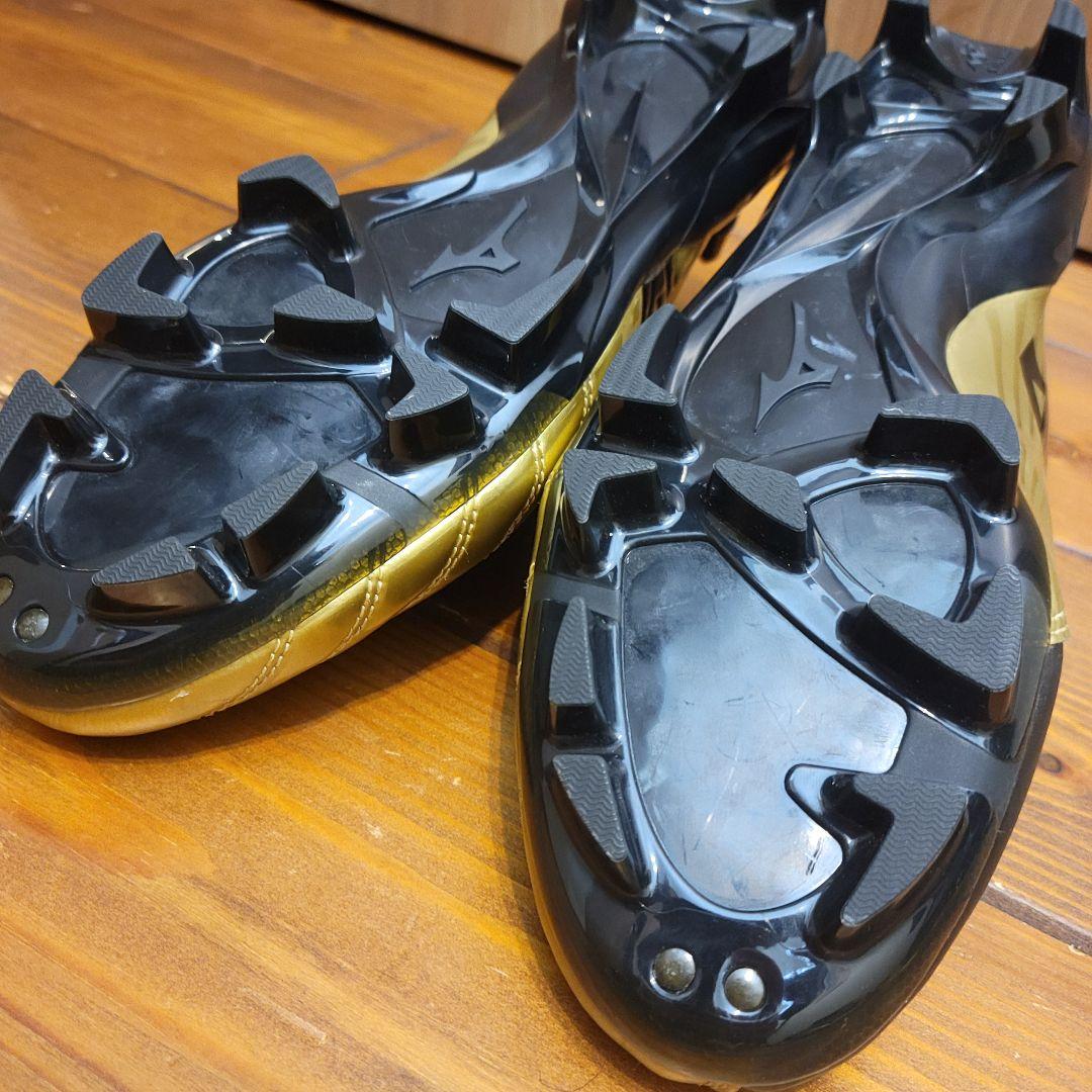 【ほぼ新品】ミズノ ウェーブ イグニタス 3 SL ゴールド×ブラック 26cm