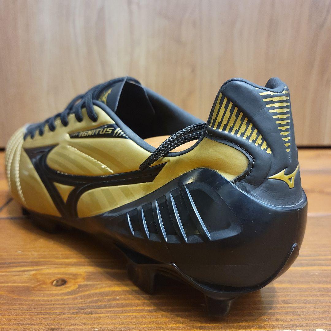 【ほぼ新品】ミズノ ウェーブ イグニタス 3 SL ゴールド×ブラック 26cm