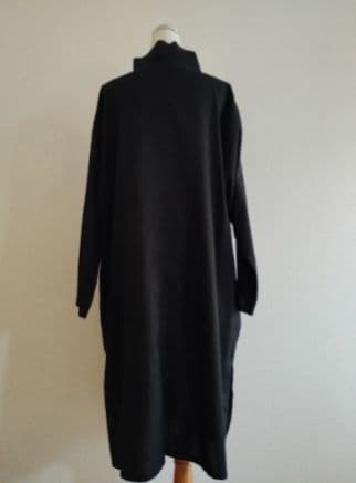 【新品同様】Y's ワイズ 長袖シャツワンピース黒