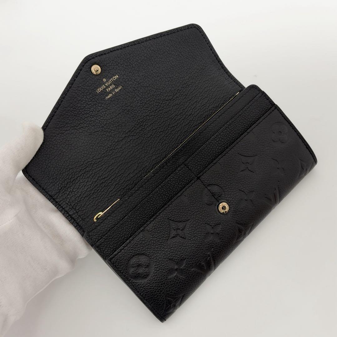 みーちゃん　ルイヴィトン ポルトフォイユ サラ アンプラント ブラック