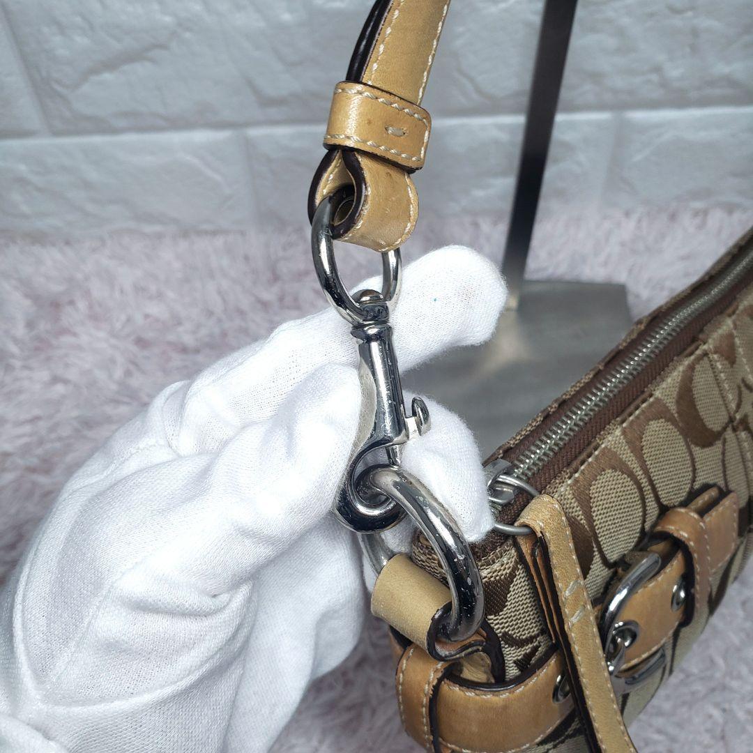 COACH コーチ シグネチャー ワンショルダーハンドバッグ Y2K ベージュ