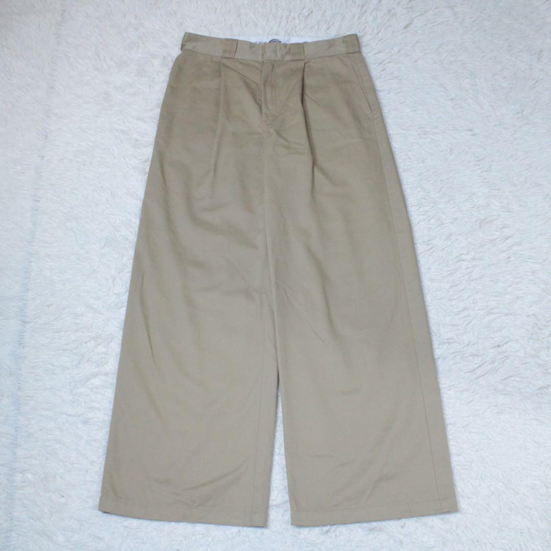 ok.soon Dickies wide chino pants ベージュ L