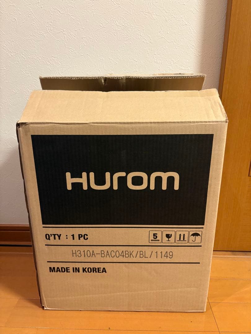 [新品・未開封]HUROM スロージューサー H310A BLACK