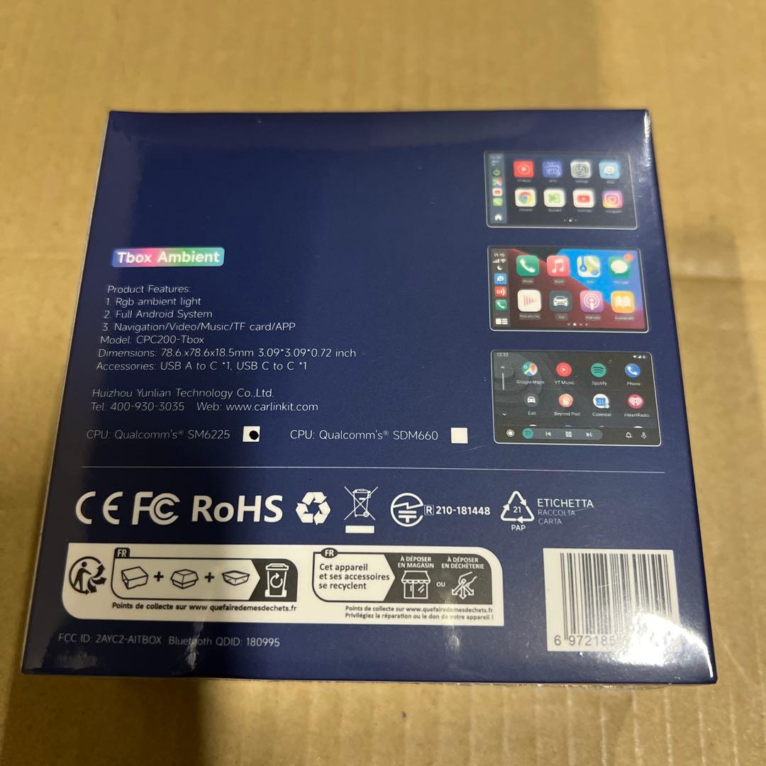 カーオーディオ CarlinKit Tbox Ambient SE 4+64GB aibox