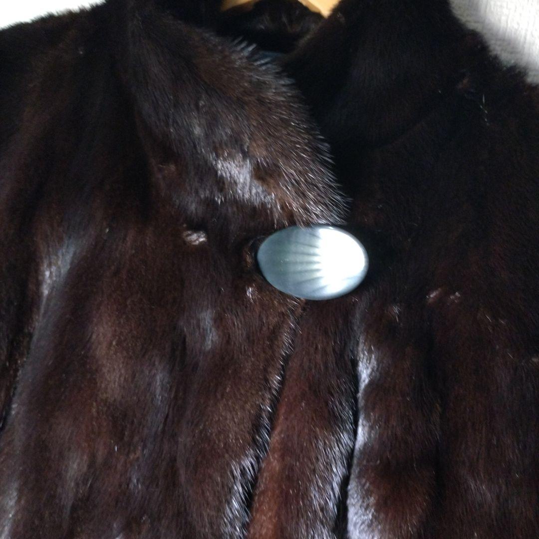 SAFURON 毛皮コート　ダークブラウン　アメリカンファーアワード五つ星