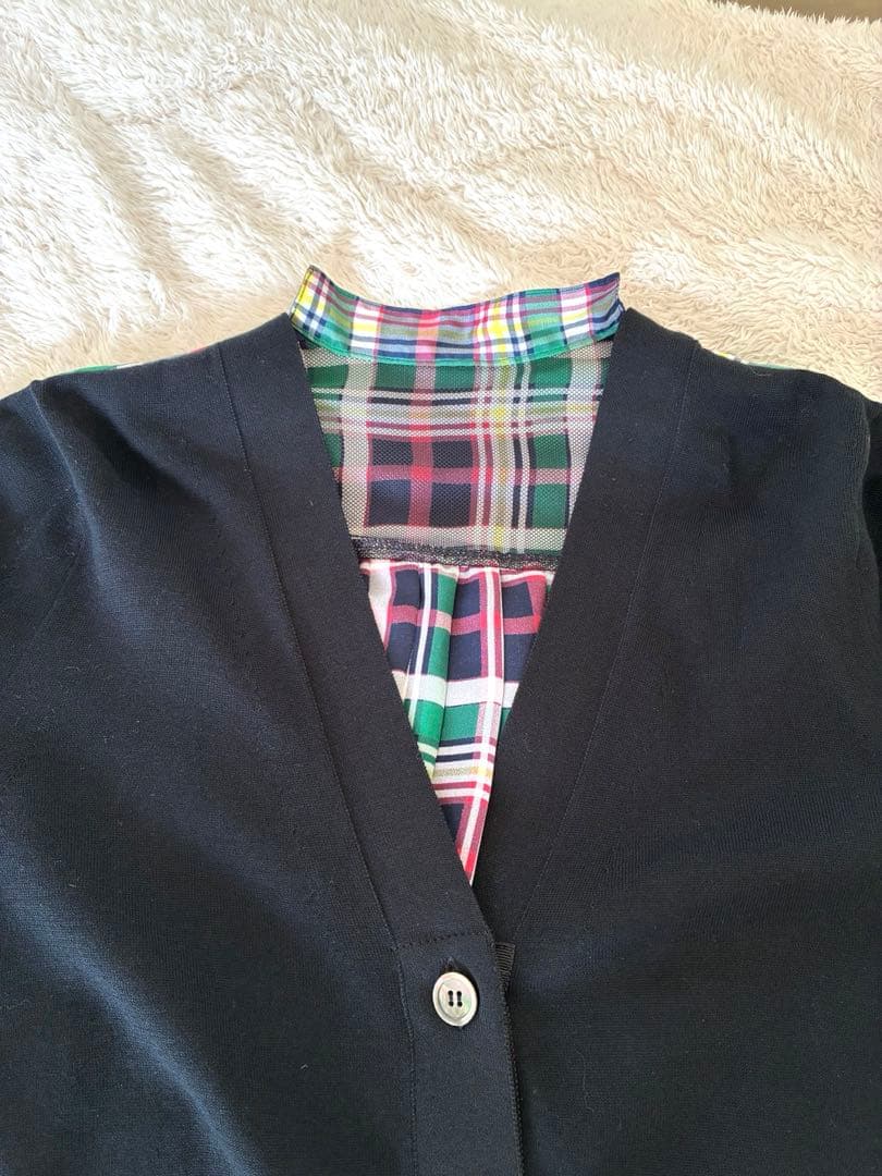 sacai＊ドッキングプリーツカーディガン