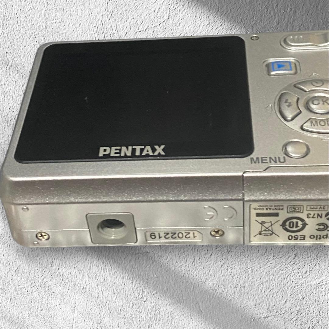 【良品】PENTAX Optio E50 コンパクトデジカメ 乾電池式