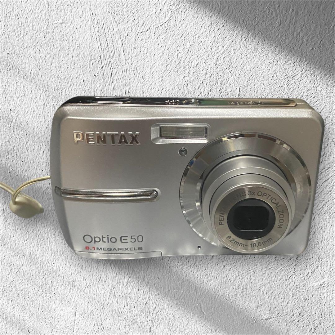 【良品】PENTAX Optio E50 コンパクトデジカメ 乾電池式