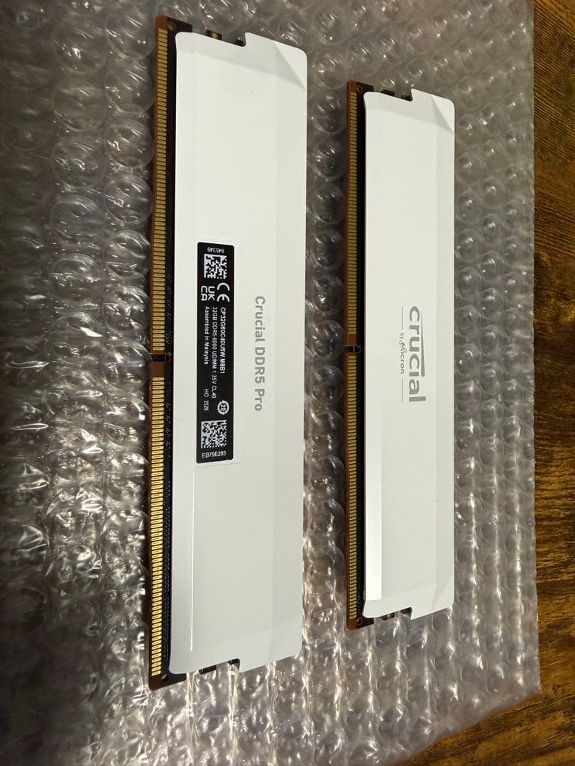 Crucial Pro DDR5 6000 64GB (2x32GB) メモリ