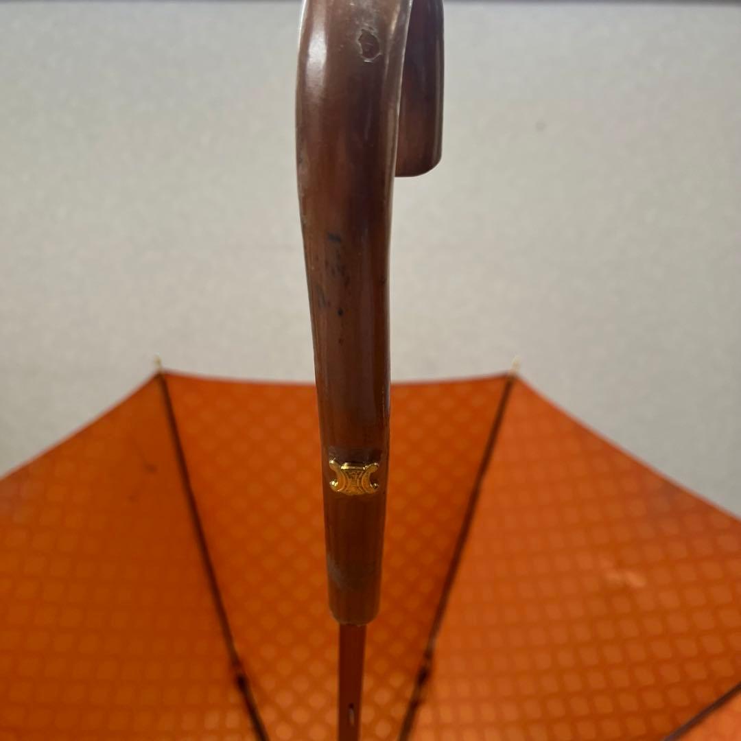 希少カラー　CELINE セリーヌ　マカダム総柄　トリオンフ　晴雨兼用長傘