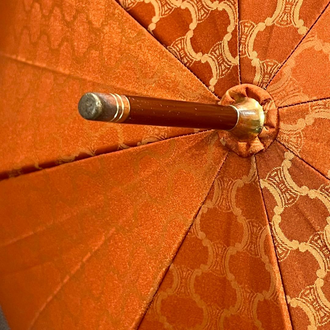 希少カラー　CELINE セリーヌ　マカダム総柄　トリオンフ　晴雨兼用長傘