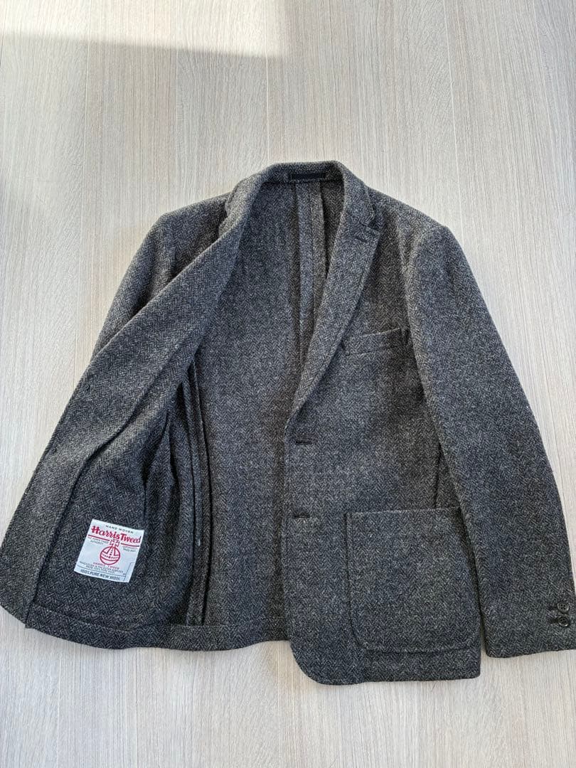 ジャーナルスタンダードHarris Tweed グレー ジャケット　美品‼️