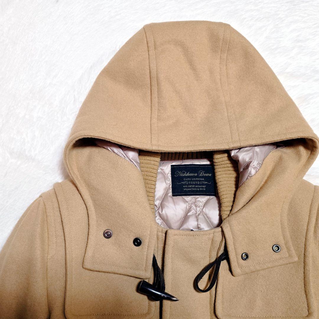 nano universe ナノユニバース 西川ダウン ダッフル キャメル M