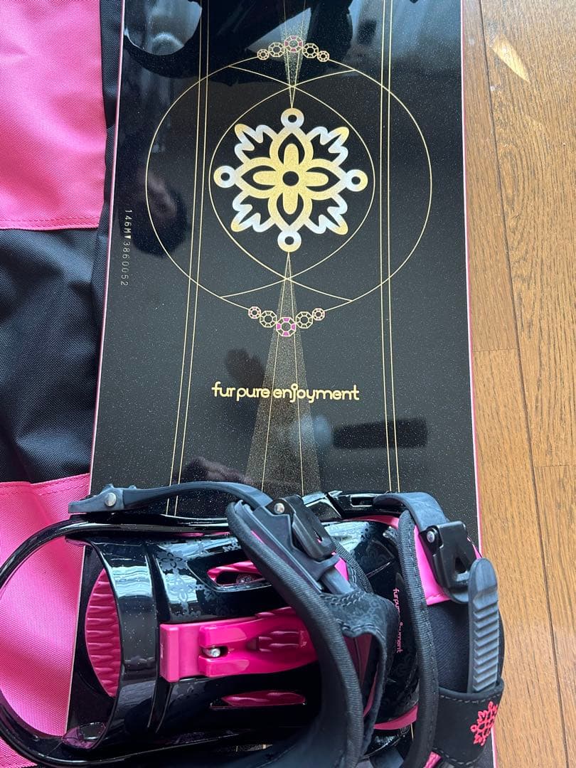 女性用スノボー板&スノーボードブーツ US 6.5 3点セット