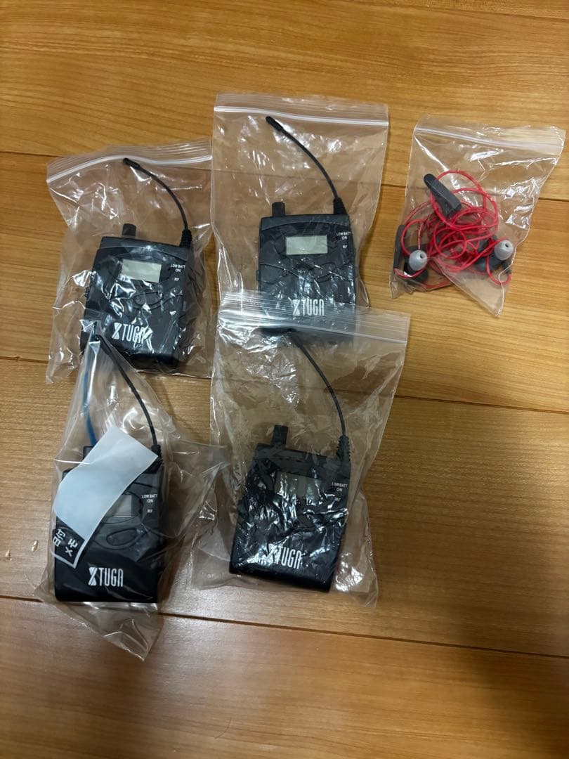 【イヤモニ】インイヤーモニターシステム XTUGA RW-2080 ×2受信機4