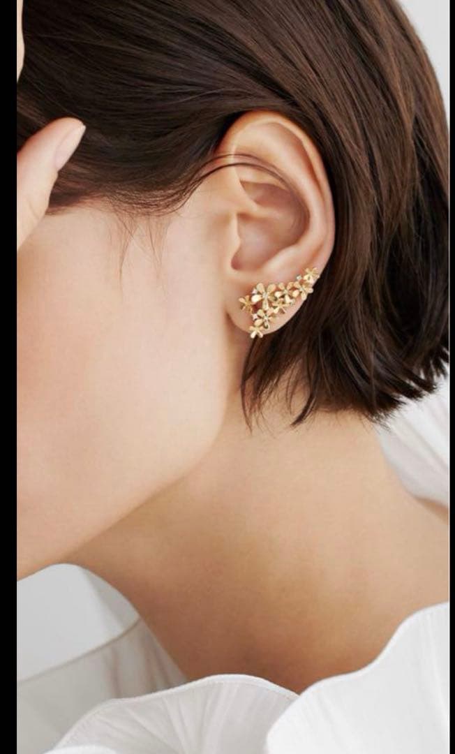 (定価17万超) AHKAH アーカー フルールブリリアンピアス 片耳用