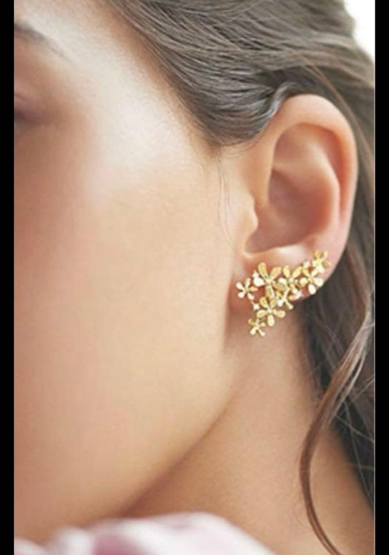 (定価17万超) AHKAH アーカー フルールブリリアンピアス 片耳用