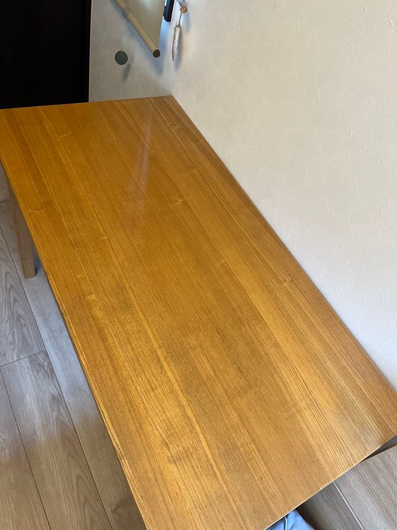 ナチュラルウッドデスク 引き出し付き