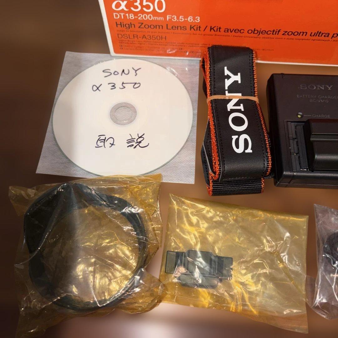 SONY α350 デジタル一眼レフカメラ バッテリー メモリー付 送料無料