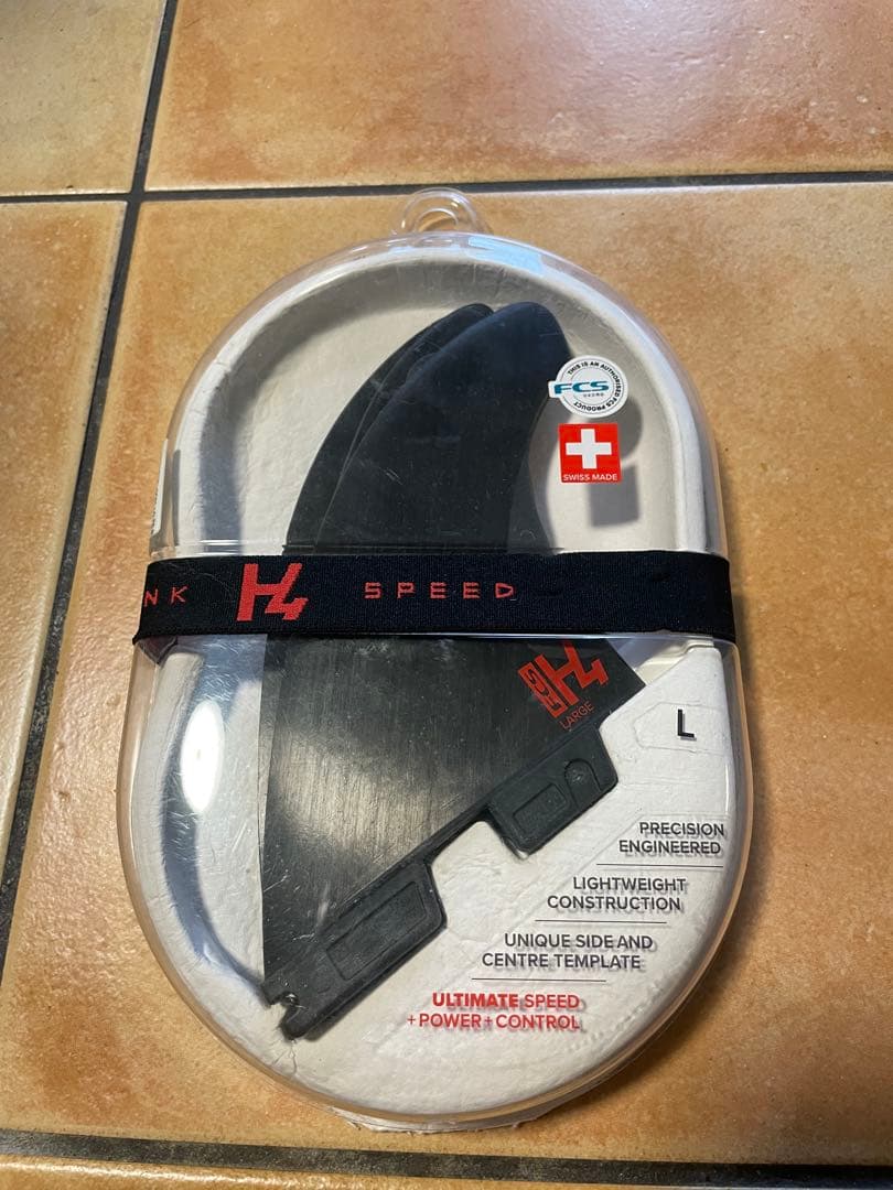 H4 Speed サーフボードフィン Lサイズ 3枚セット