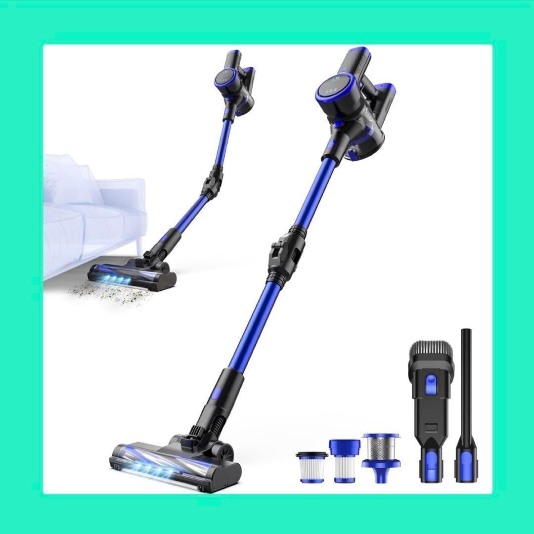 掃除機 コードレス 超強力吸引 50分連続稼 着脱バッテリー 3モード