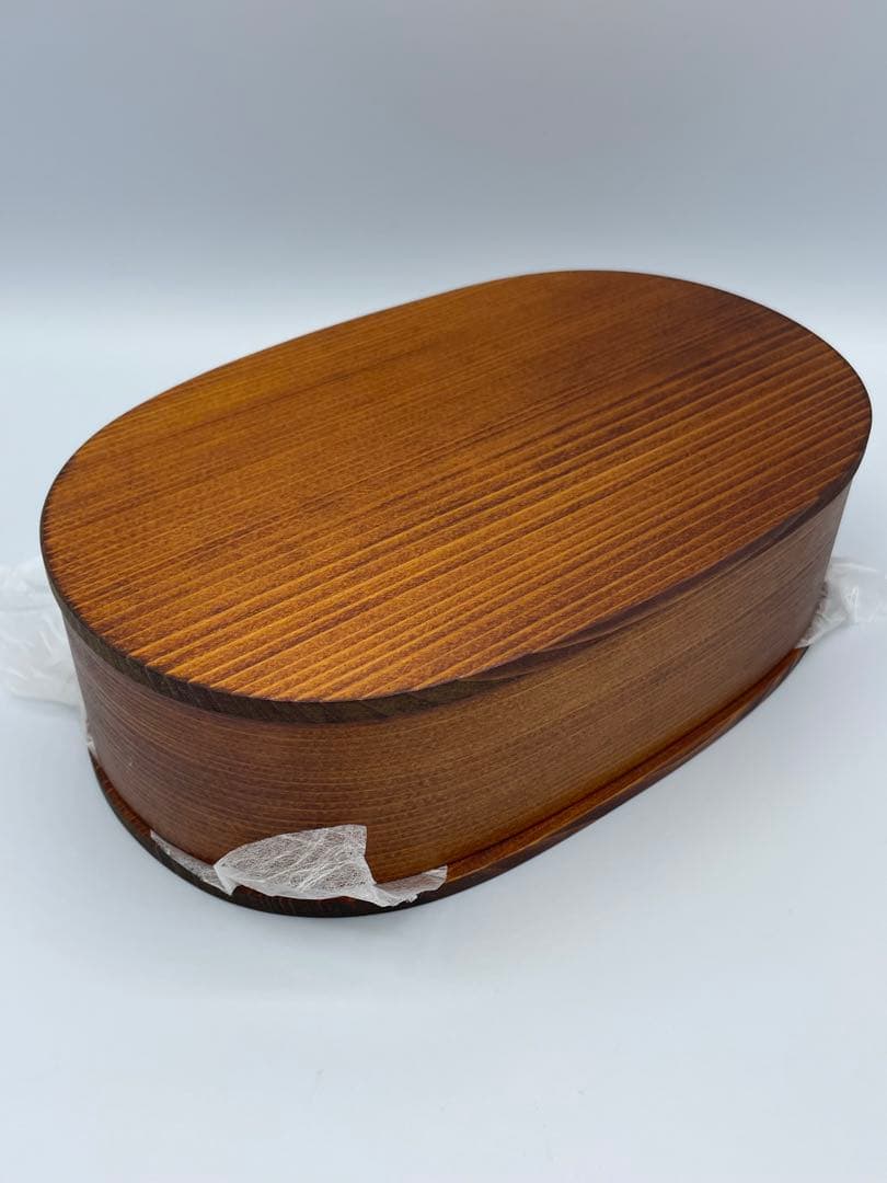 新品未使用 大館工芸社 曲げわっぱ 小判弁当（大）ふき漆塗り