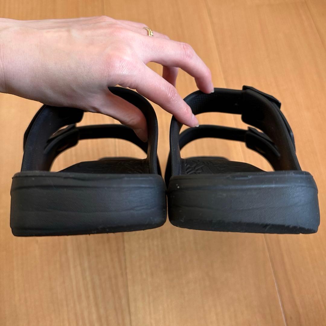 Racbaki ラクバキ イージーサンダル ラップ ブラック　M