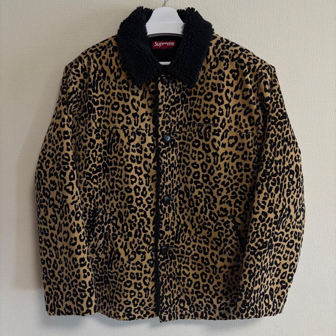 ジャケット・アウター Supreme Uncut Corduroy Car Coat Leopard