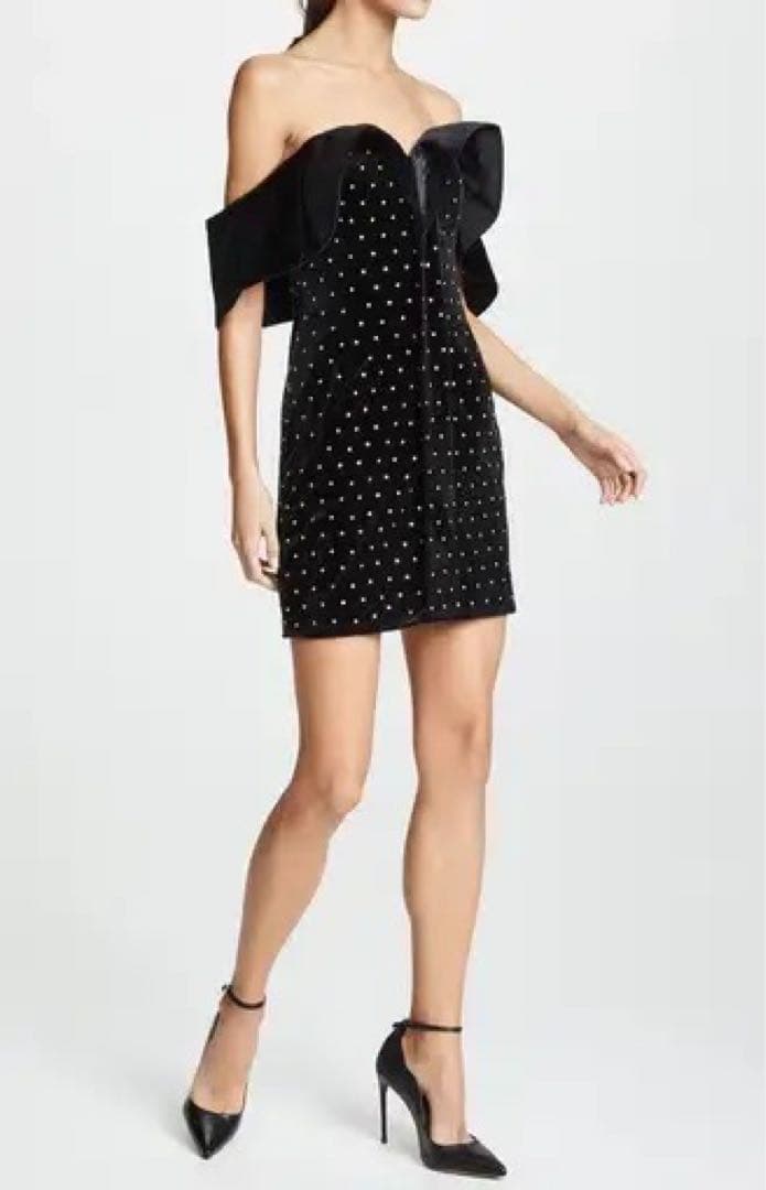 セルフポートレート self-portrait クリスタル ミニ ワンピース