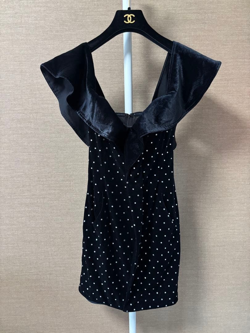 セルフポートレート self-portrait クリスタル ミニ ワンピース