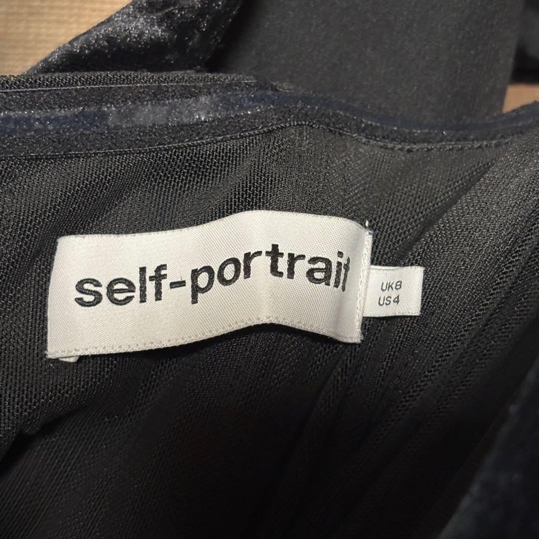 セルフポートレート self-portrait クリスタル ミニ ワンピース