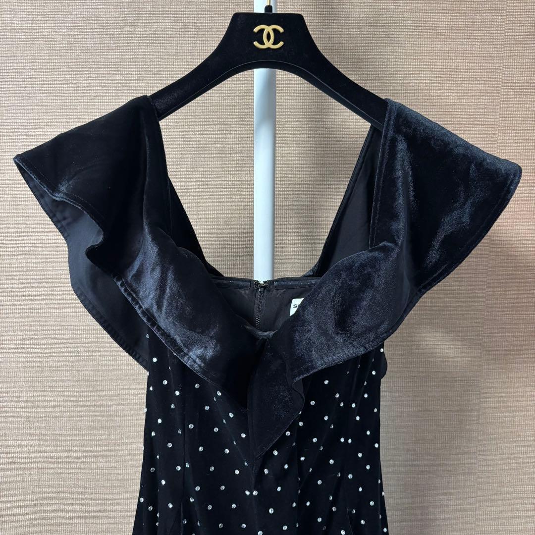 セルフポートレート self-portrait クリスタル ミニ ワンピース