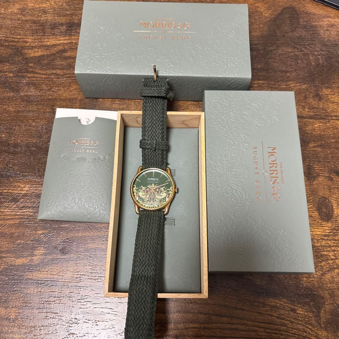 August Berg x Morris & Co. Fennel いちご泥棒